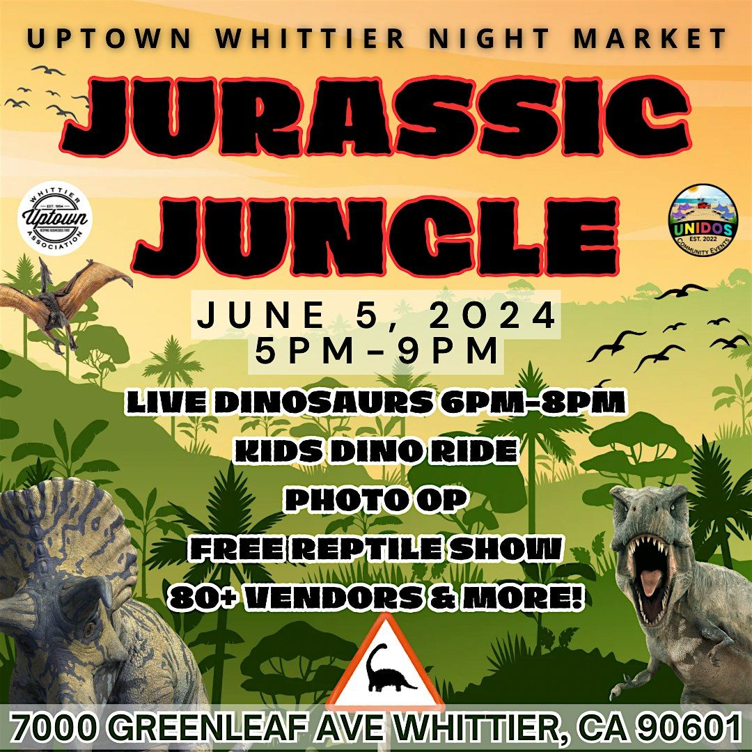 Uptown Whittier Night Market June 5, 2024 5pm-9pm