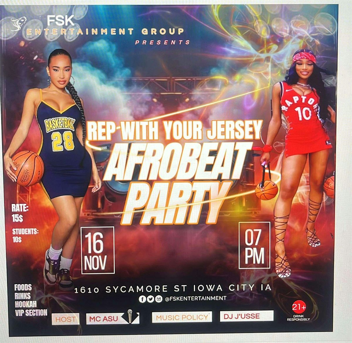 REP with your Jersey AFROBEATS PARTY