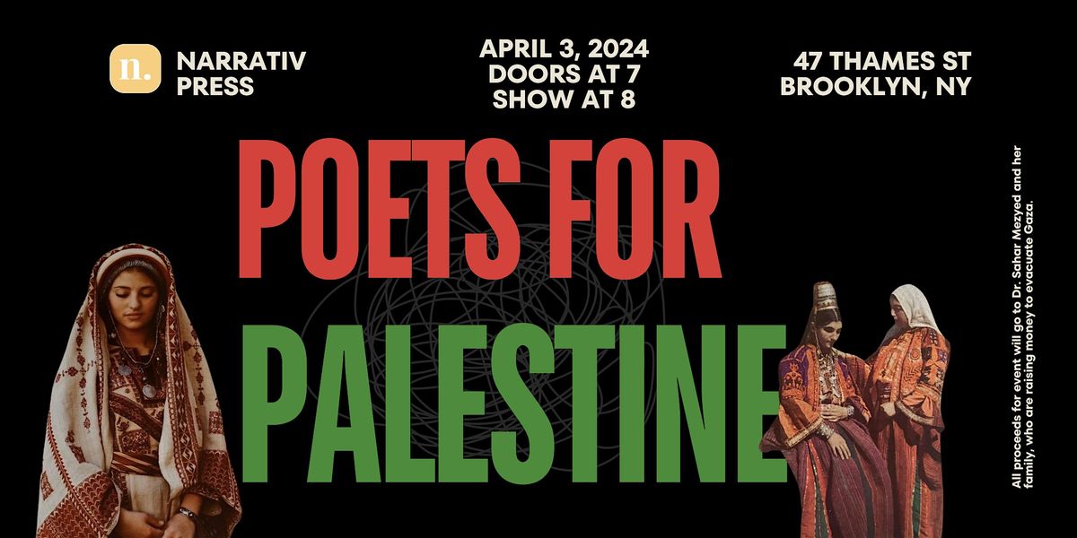 Poets for Palestine: Open Mic & Fundraiser