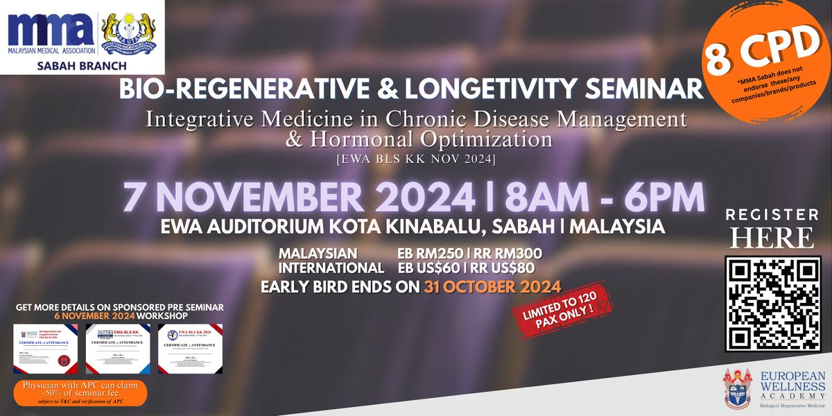 EWA Bio-Longevity Seminar Kota Kinabalu 2024