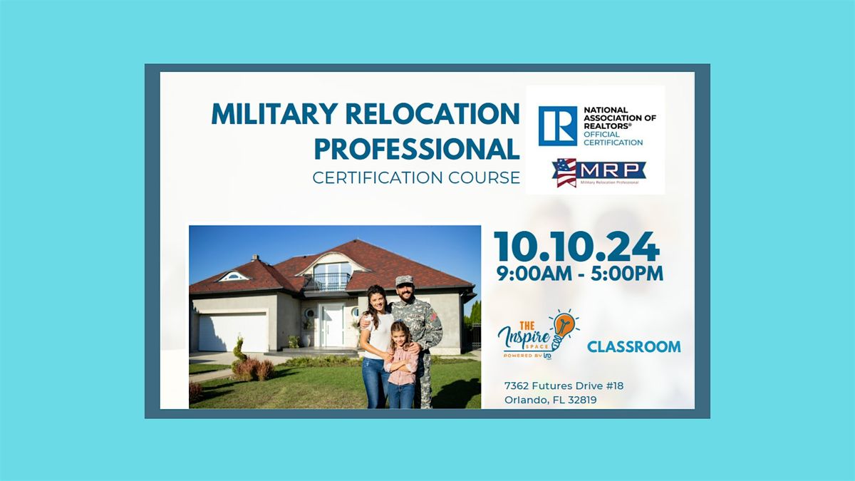 Military Relocation Professional Certification Course