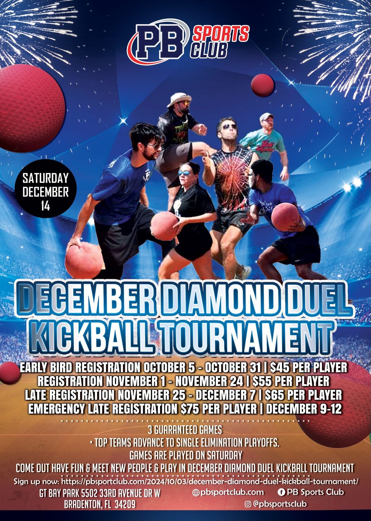 December Diamond Duel Kickball Tournament  