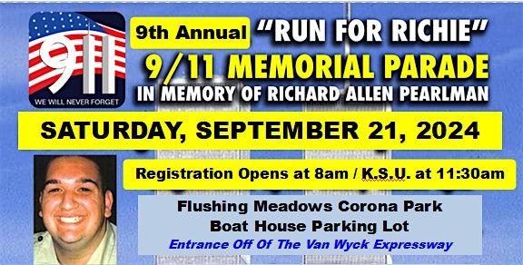 23rd Anniversary  9\/11 Memorial "Run for Richie" Motorcycle Parade