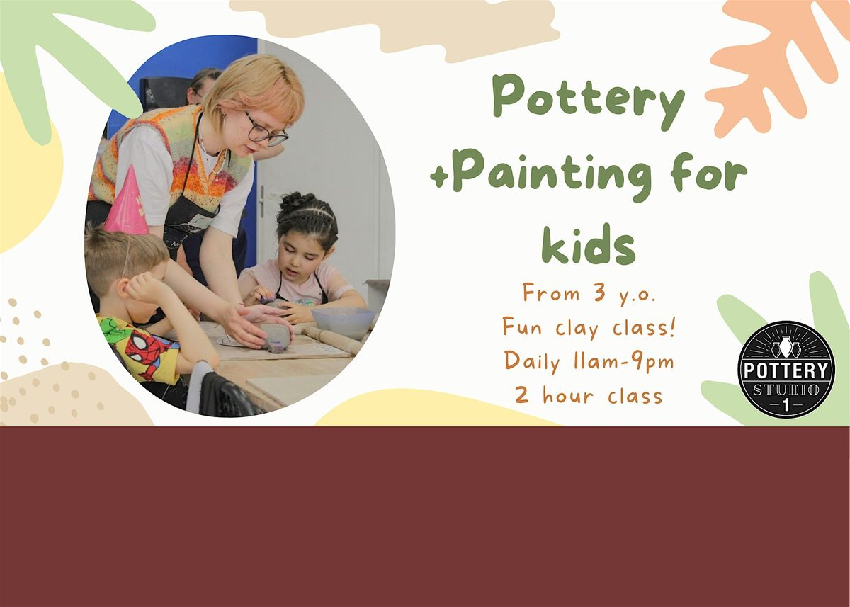 Pottery + Painting Class For Kids