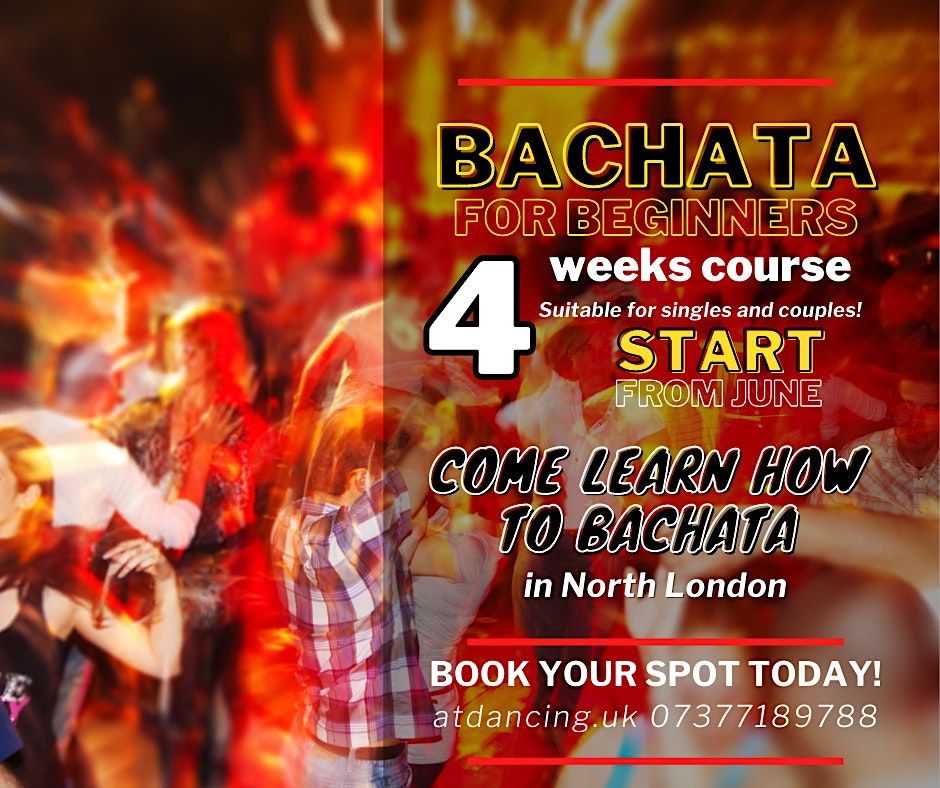Bachata Beginner Course in North London for everyone, The Pavilion hall, Hadley FC, London