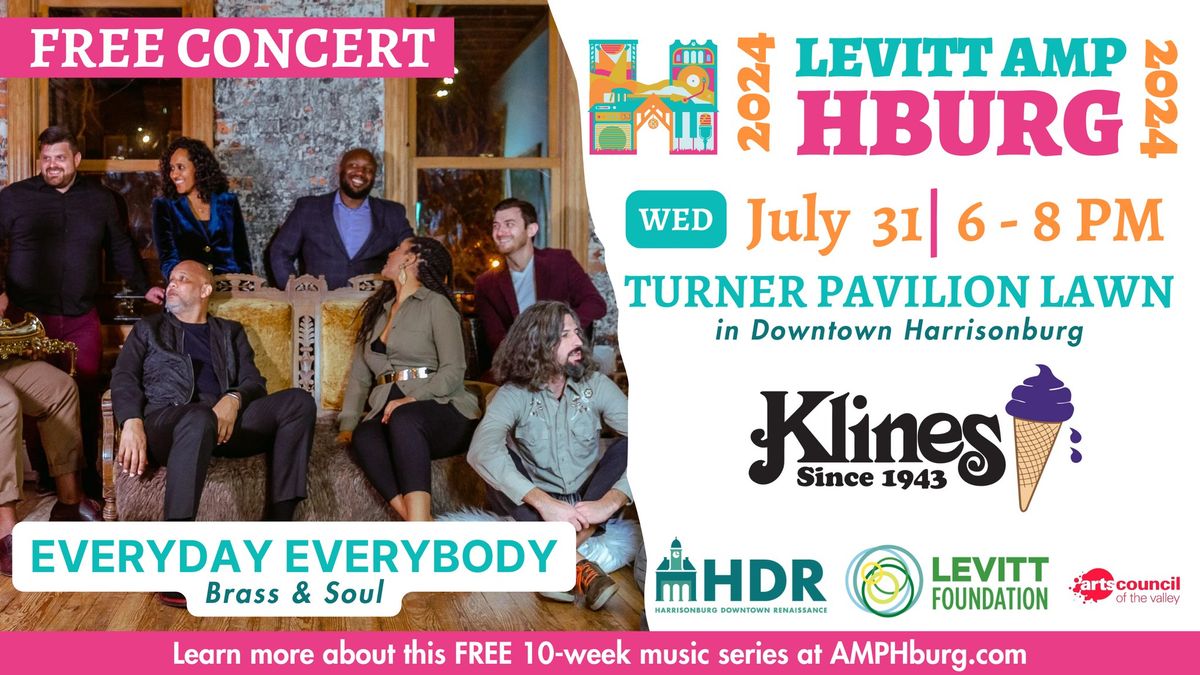 FREE CONCERT Everyday Everybody - Levitt AMP Harrisonburg Music Series