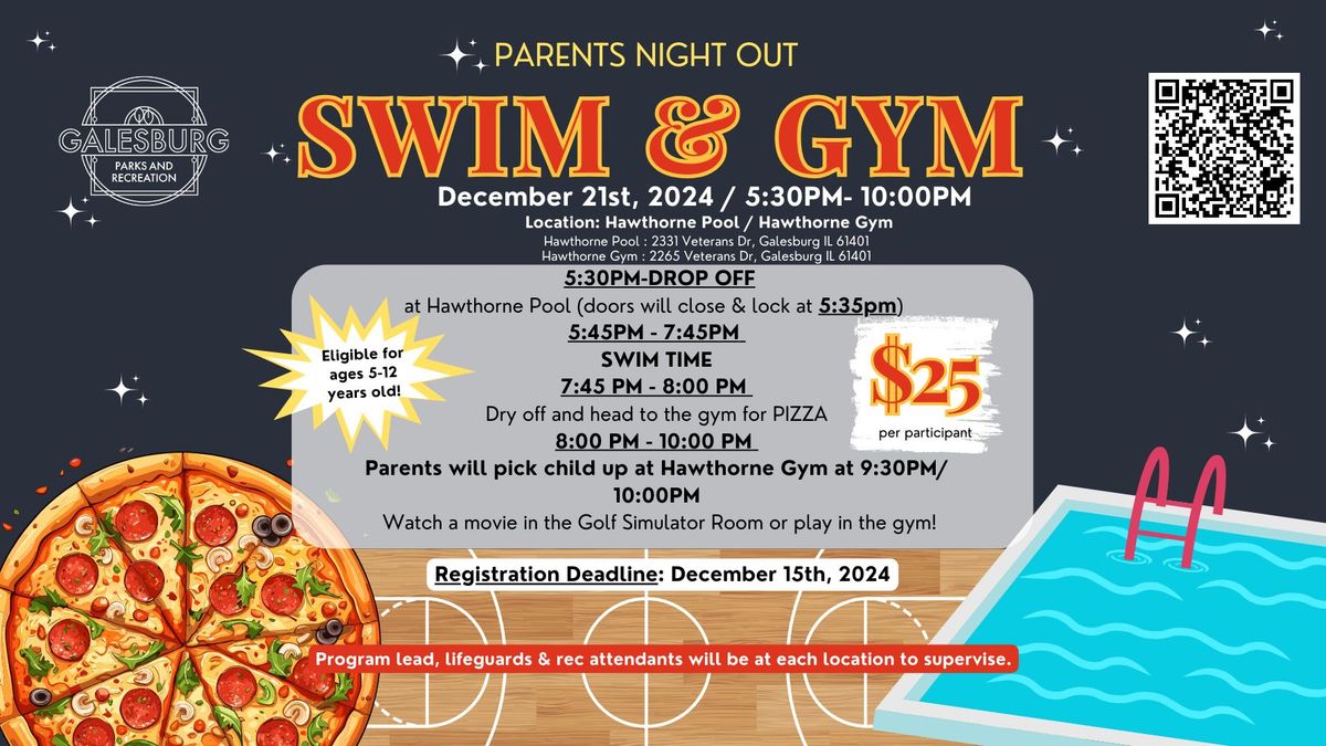 Parents Night Out: Swim and Gym