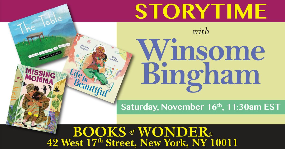 Storytime with the Author | Winsome Bingham