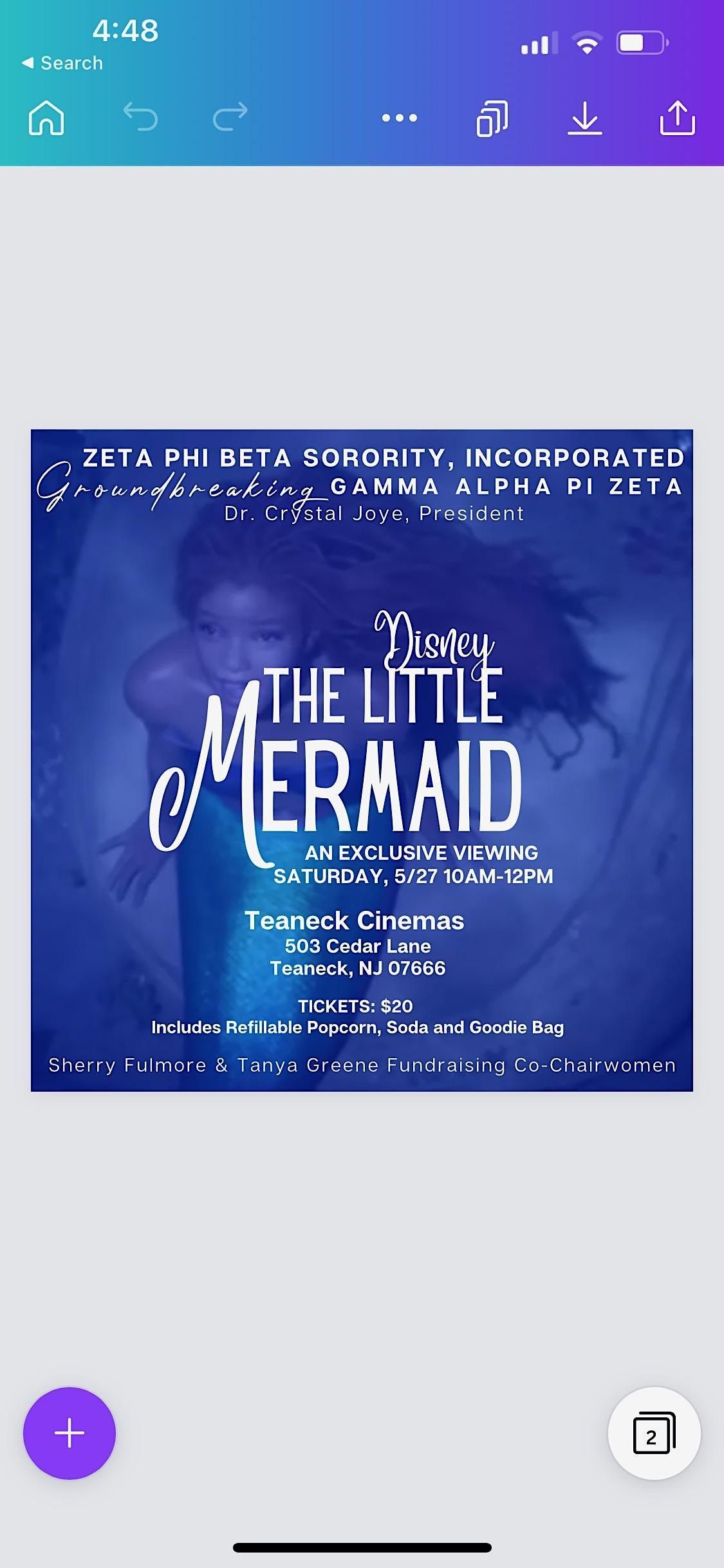 DISNEYs "THE LITTLE MERMAID, AN EXCLUSIVE VIEWING MAY 27, 2023 10am