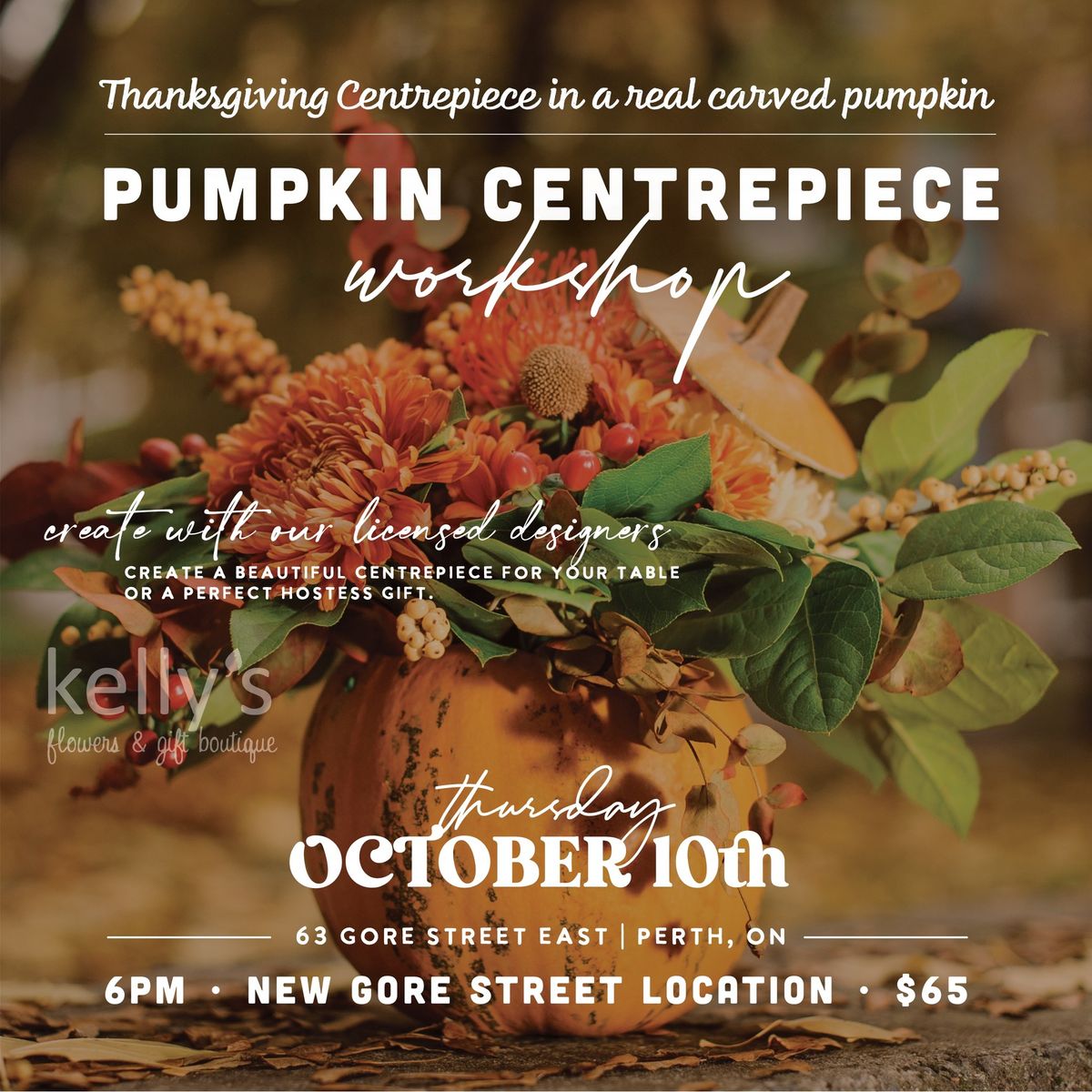 Pumpkin Centrepiece Workshop