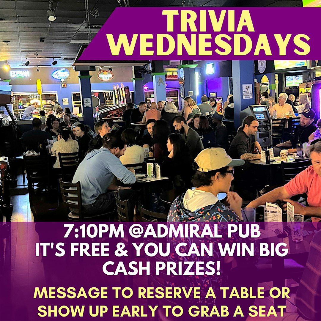 Wednesday Trivia at Admiral Pub