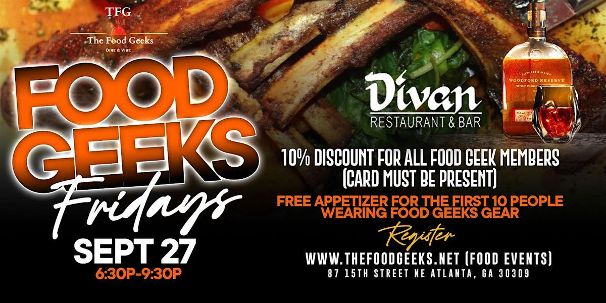 Food Geeks Friday - Divan Restaurant & Bar