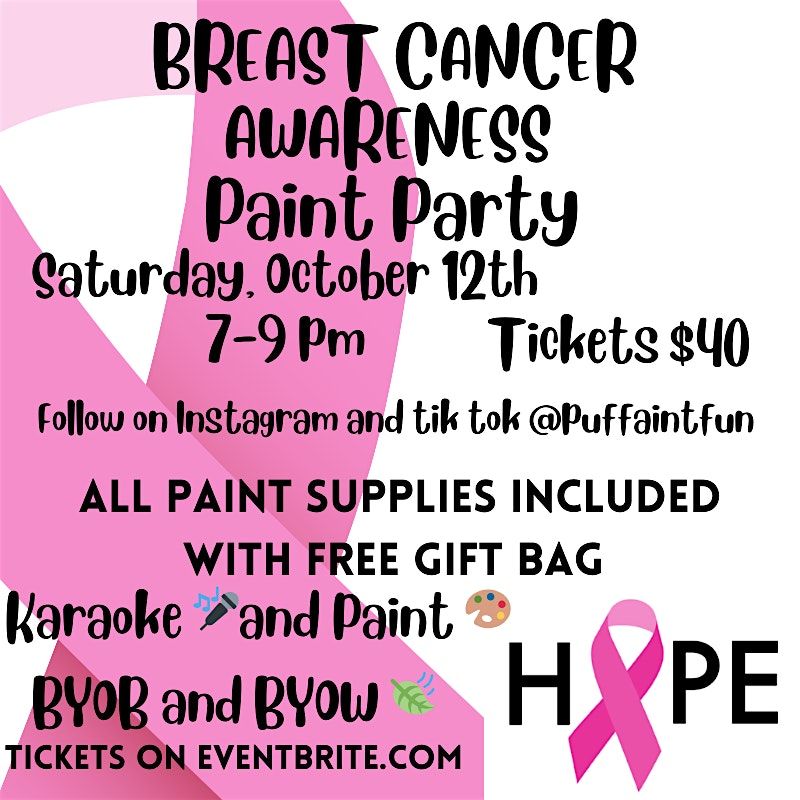 BREAST CANCER AWARENESS PAINT PARTY