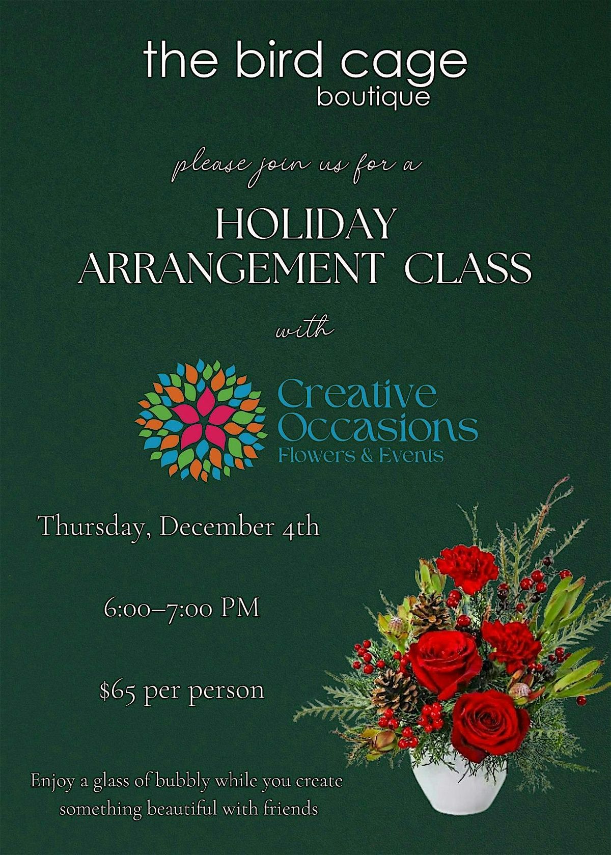 Holiday Centerpiece Workshop