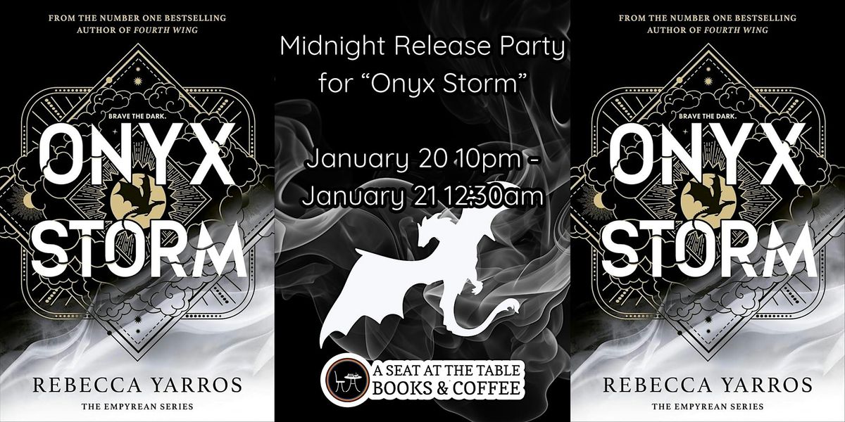 Onyx Storm Midnight Release Party