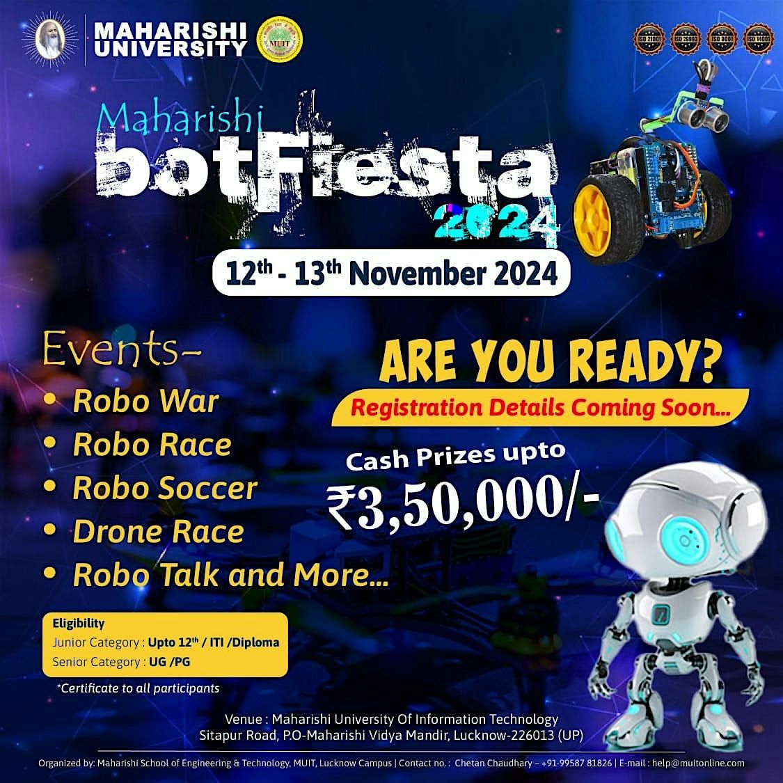 Maharishi botFiesta 2024: The Ultimate Robotics Challenge is Here!