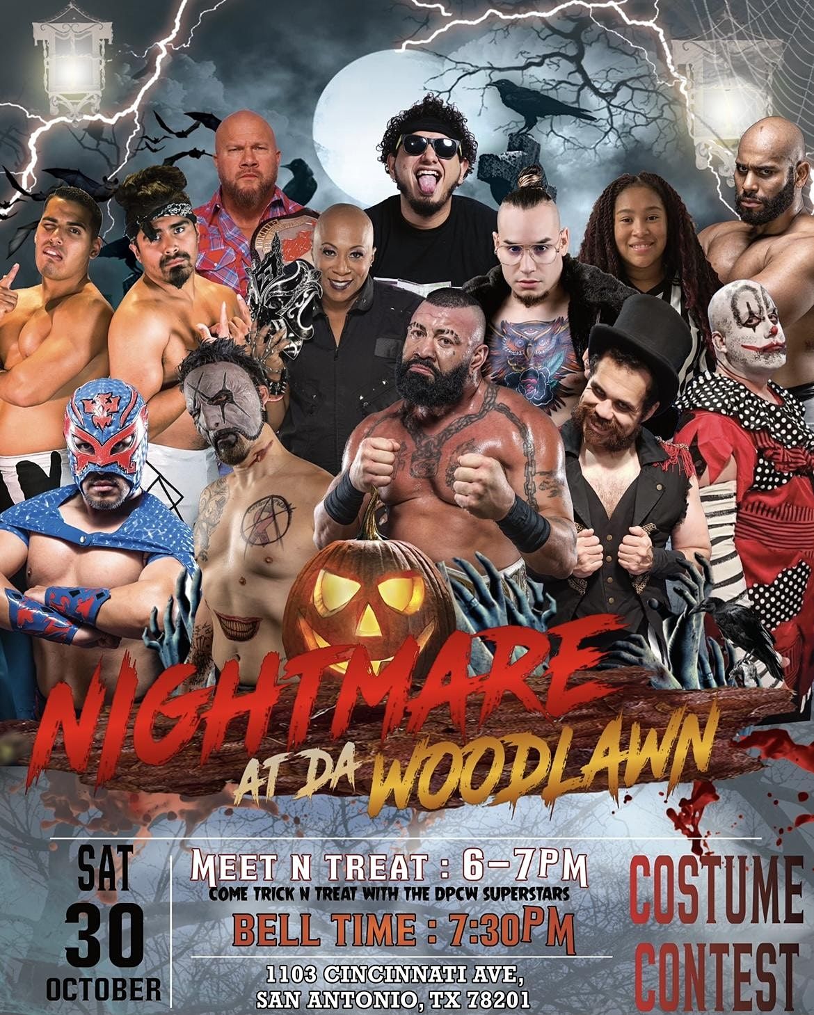 Dogg Pound Championship Wrestling presents: NIGHTMARE AT DA WOODLAWN ...