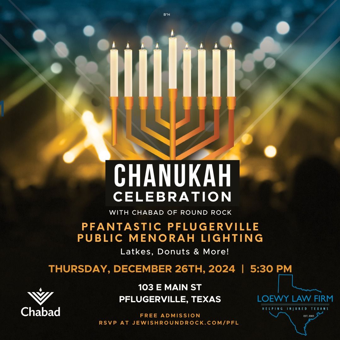 Pfantastic Pflugerville Public Menorah lighting