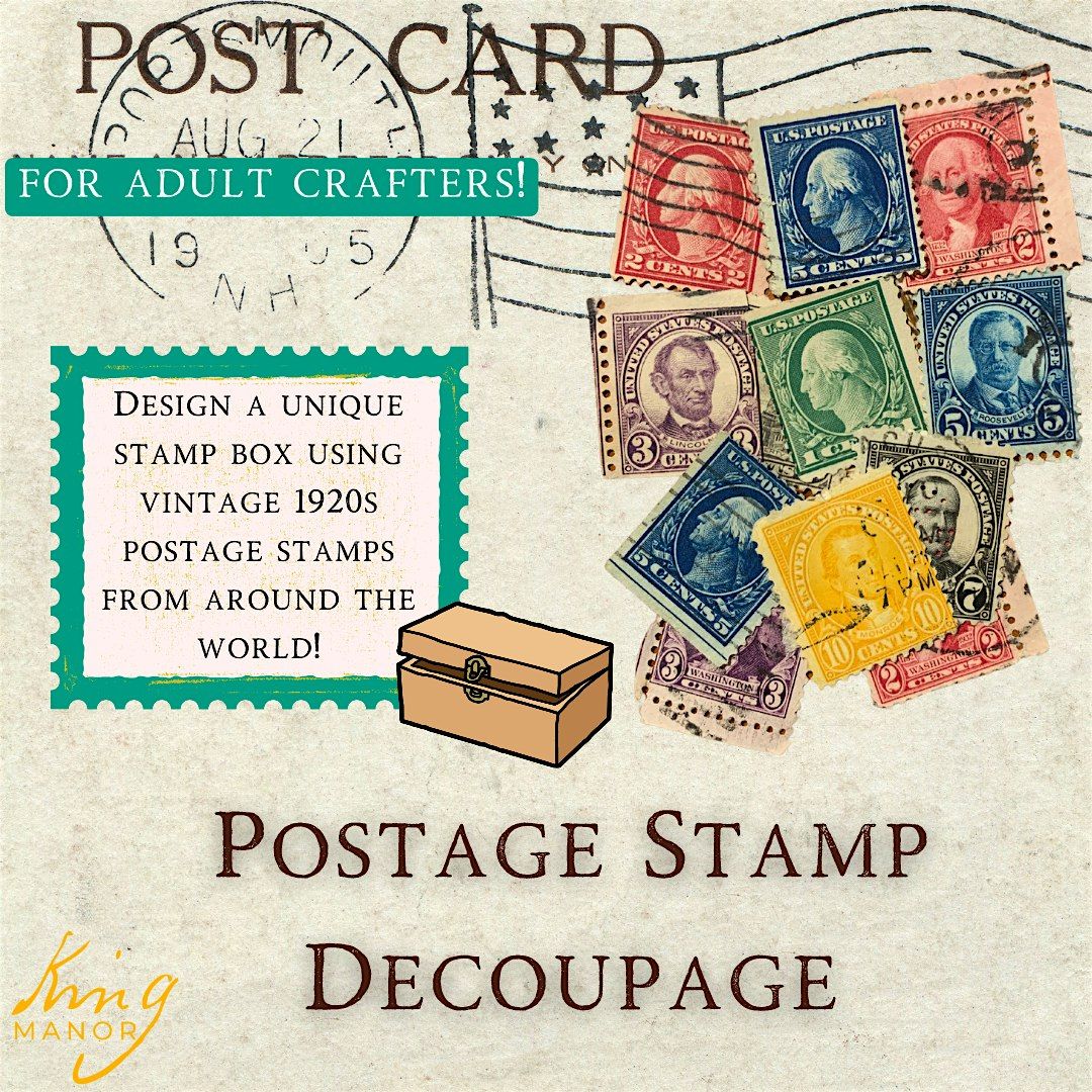 Adult Crafting Workshop: Postage Stamp Decoupage