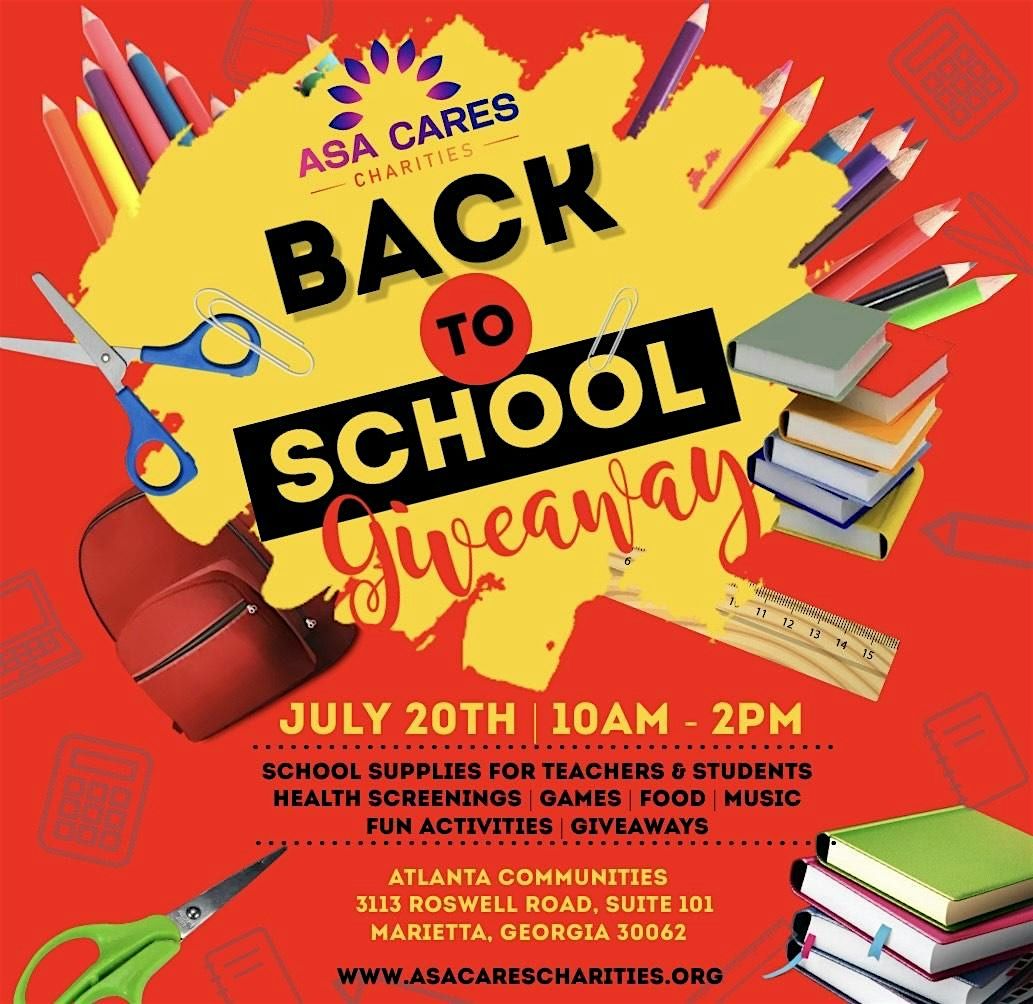 ASA Cares 4th Annual Back to School Giveaway for Teachers & Students!