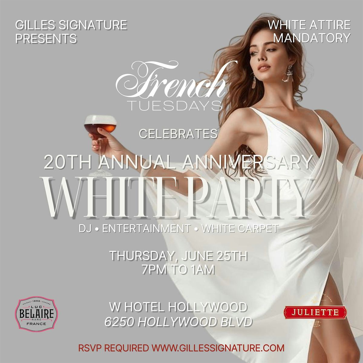The Annual White Party: French Tuesdays' 20th Anniversary