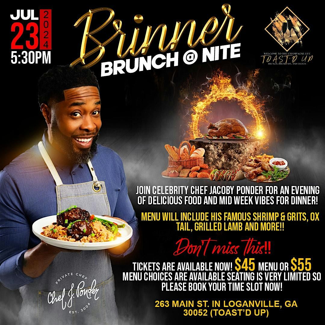 Chef J Ponder Kitchen Takeover "Brinner"