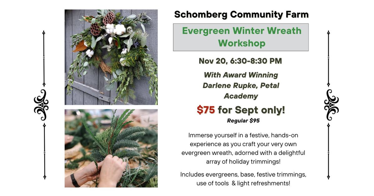 Evergreen Winter Wreath Workshop