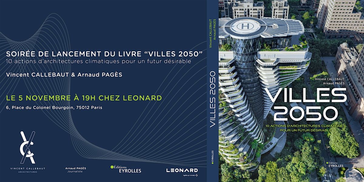 Soir\u00e9e de lancement du livre "Villes 2050"