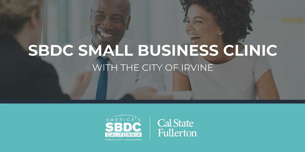 SBDC Small Business Clinic with the City of Irvine