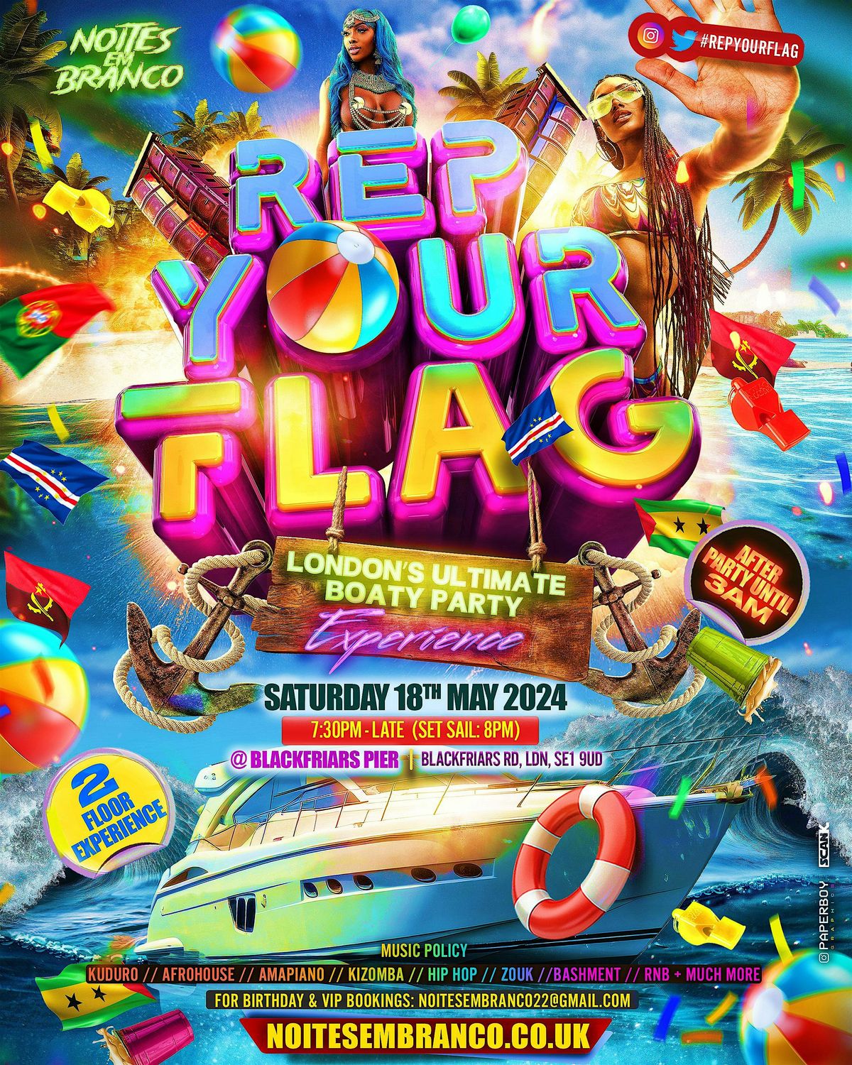 Rep Your Flag - Boat Party Edition