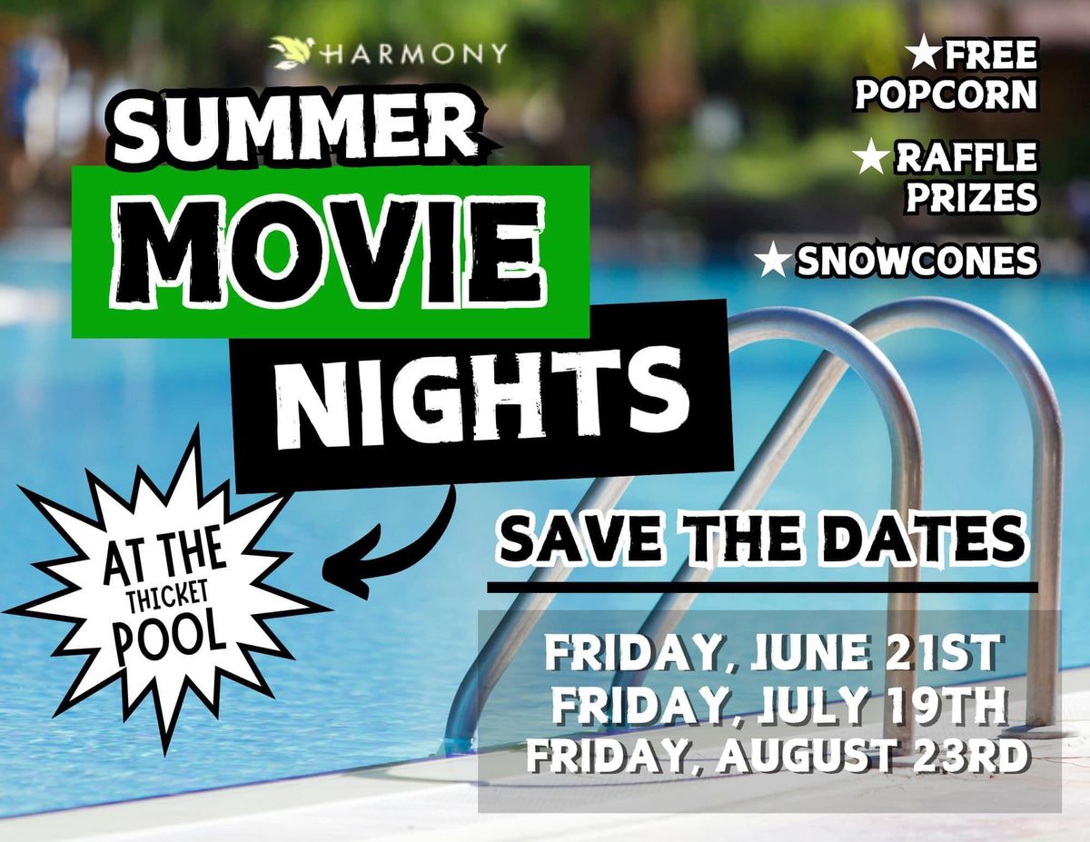 July - Summer Movie Night at the Pool
