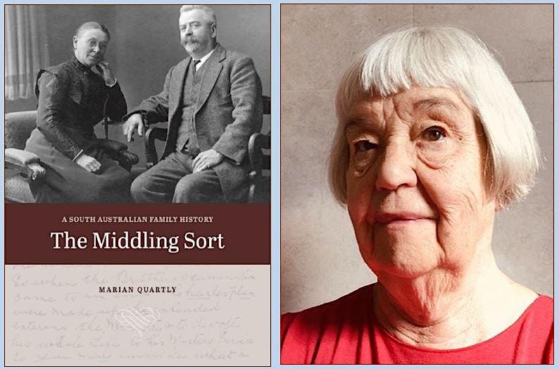 Book launch: The Middling Sort by Marian Quartly