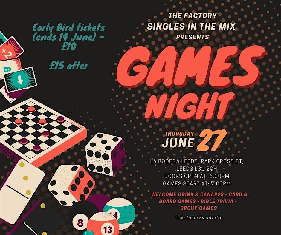 Singles In the Mix: Games Night
