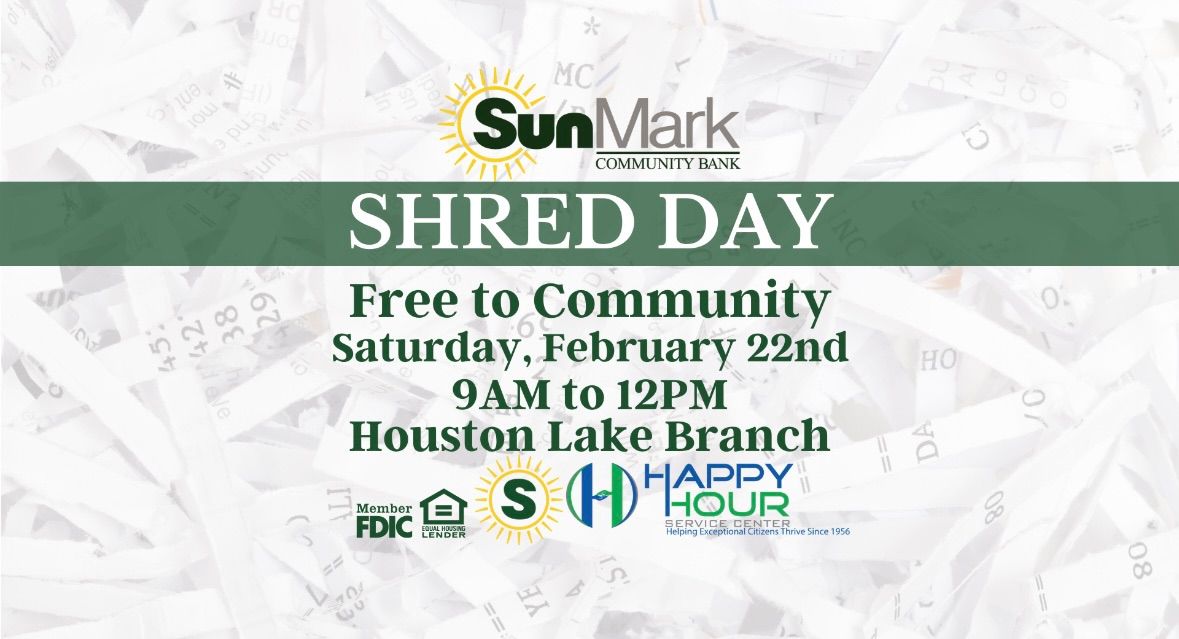 Shred Day at SunMark Community Bank 