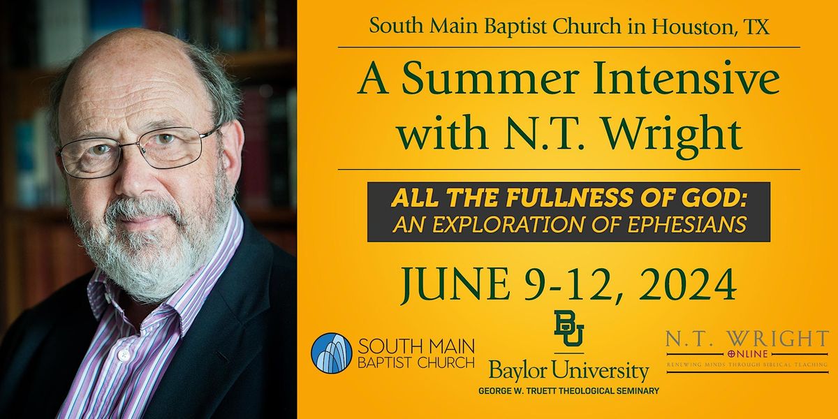 A Summer Intensive with N.T. Wright