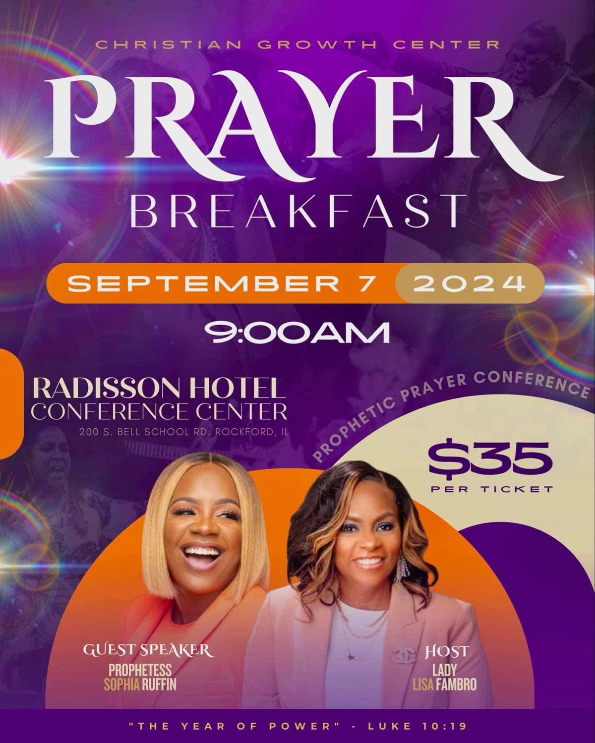 Prophetic Prayer Breakfast with Prophetess Sophia Ruffin, Radisson ...