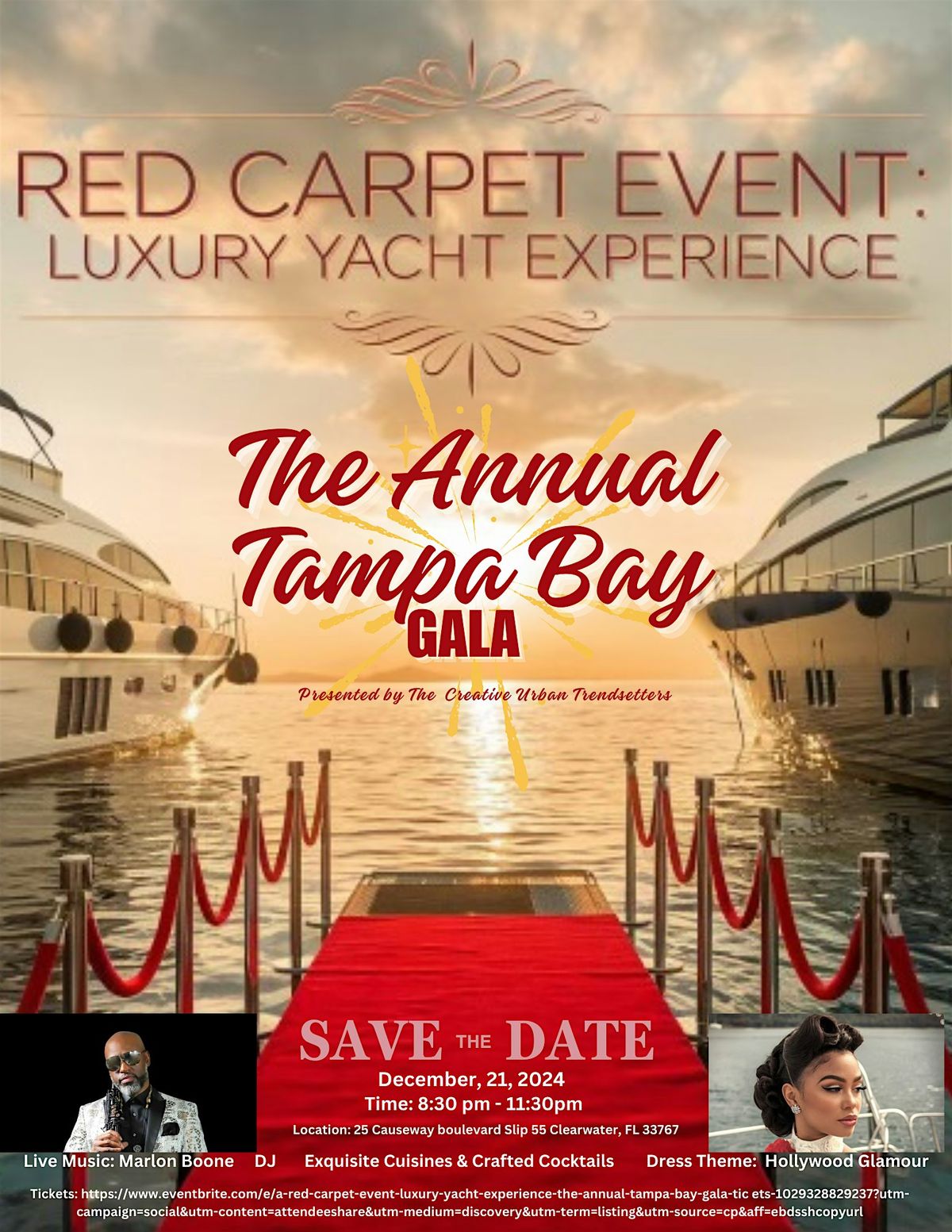 A Red Carpet Event: Luxury Yacht Experience - The Annual Tampa Bay Gala