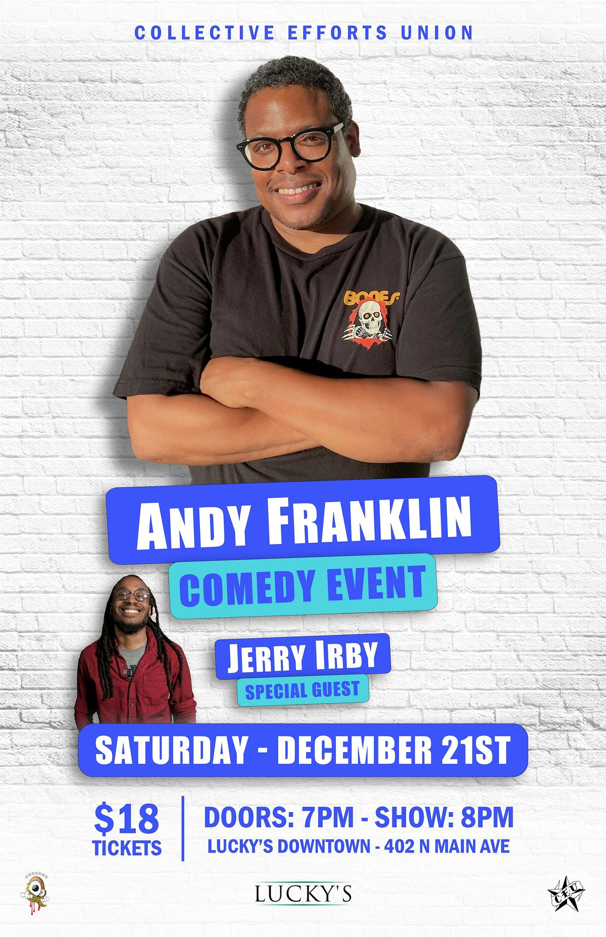 Andy Franklin Comedy LIVE @ Luckys w\/ Jerry Irby