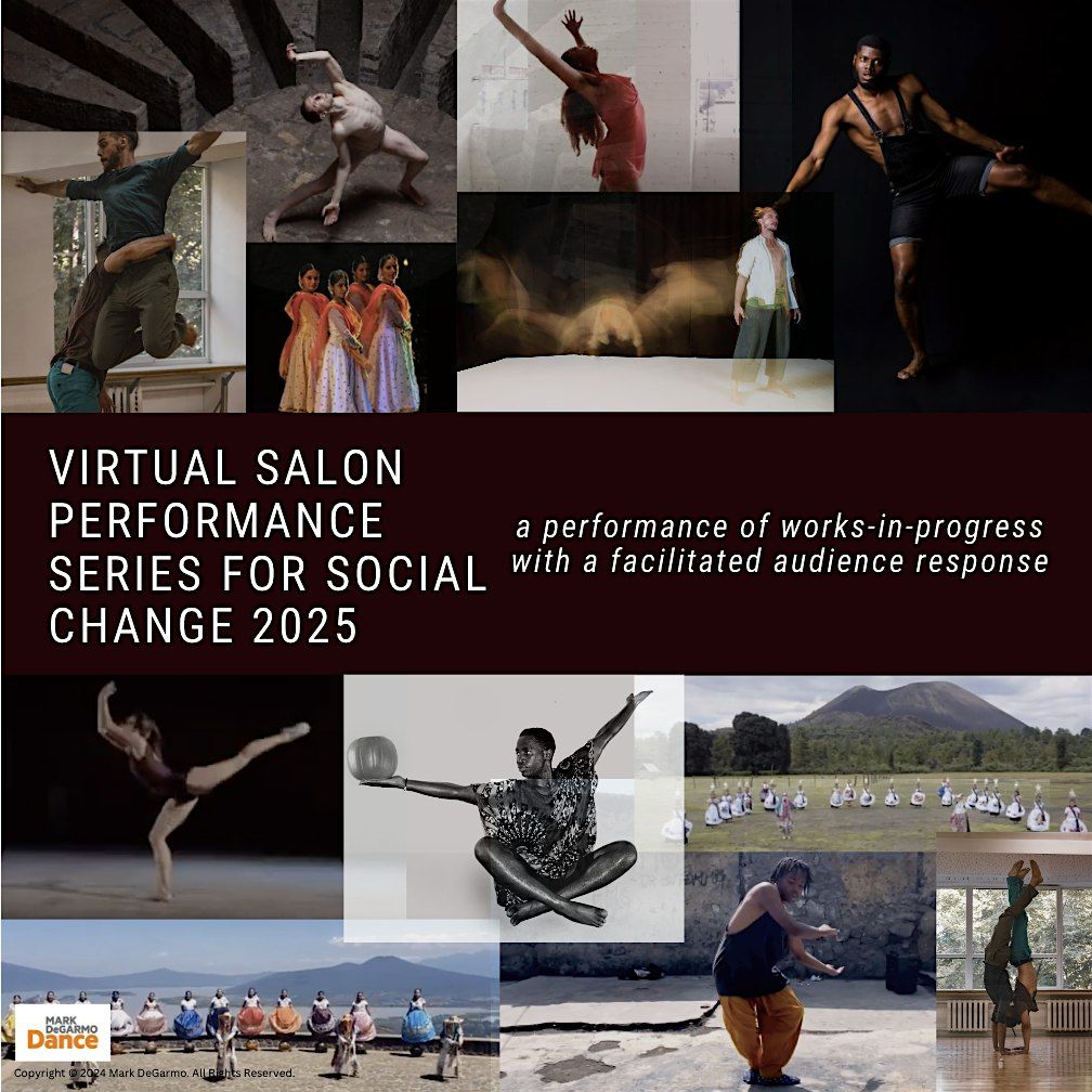 MDD's Virtual Salon Performance Series for Social Change: April 3rd