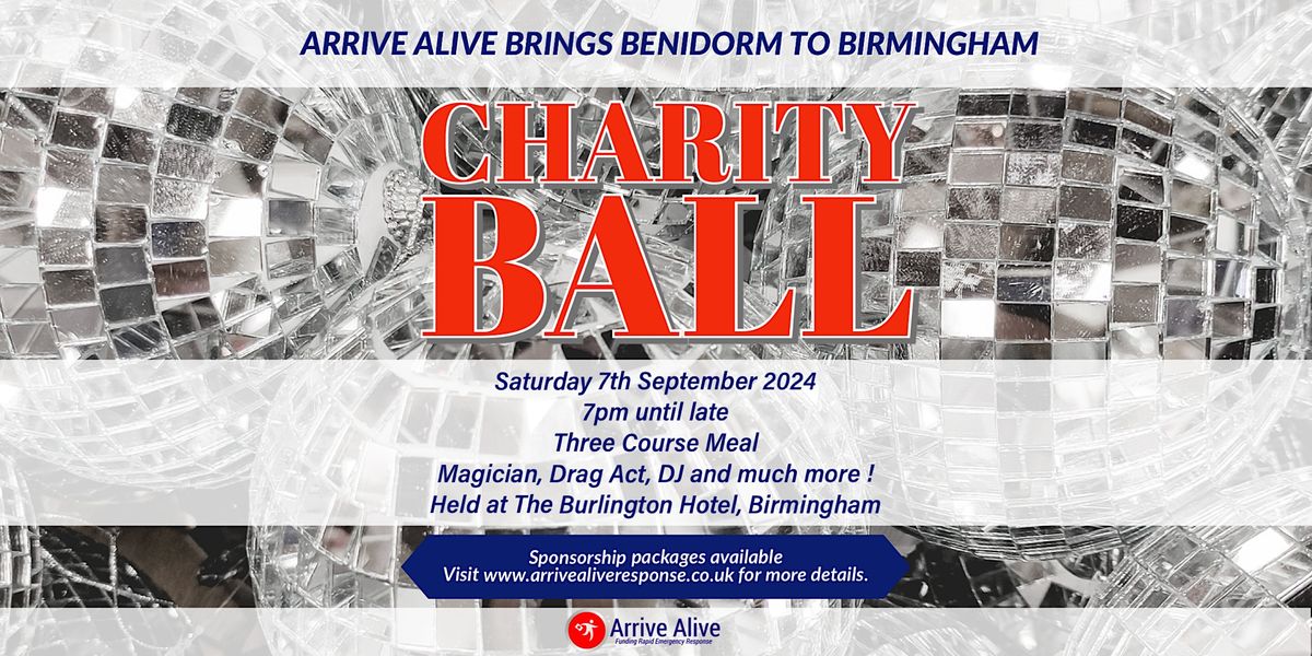 Arrive Alive brings Benidorm to Birmingham Charity Ball !