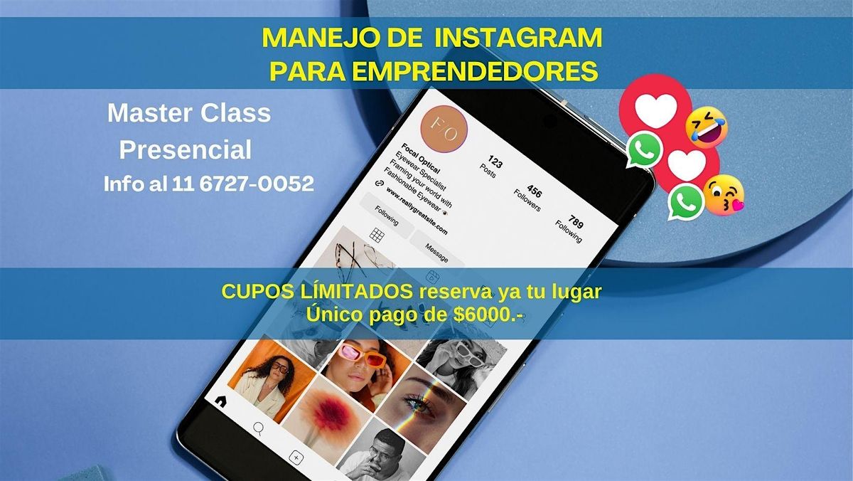 MASTER CLASS INSTAGRAM PARA EMPRENDEDORES