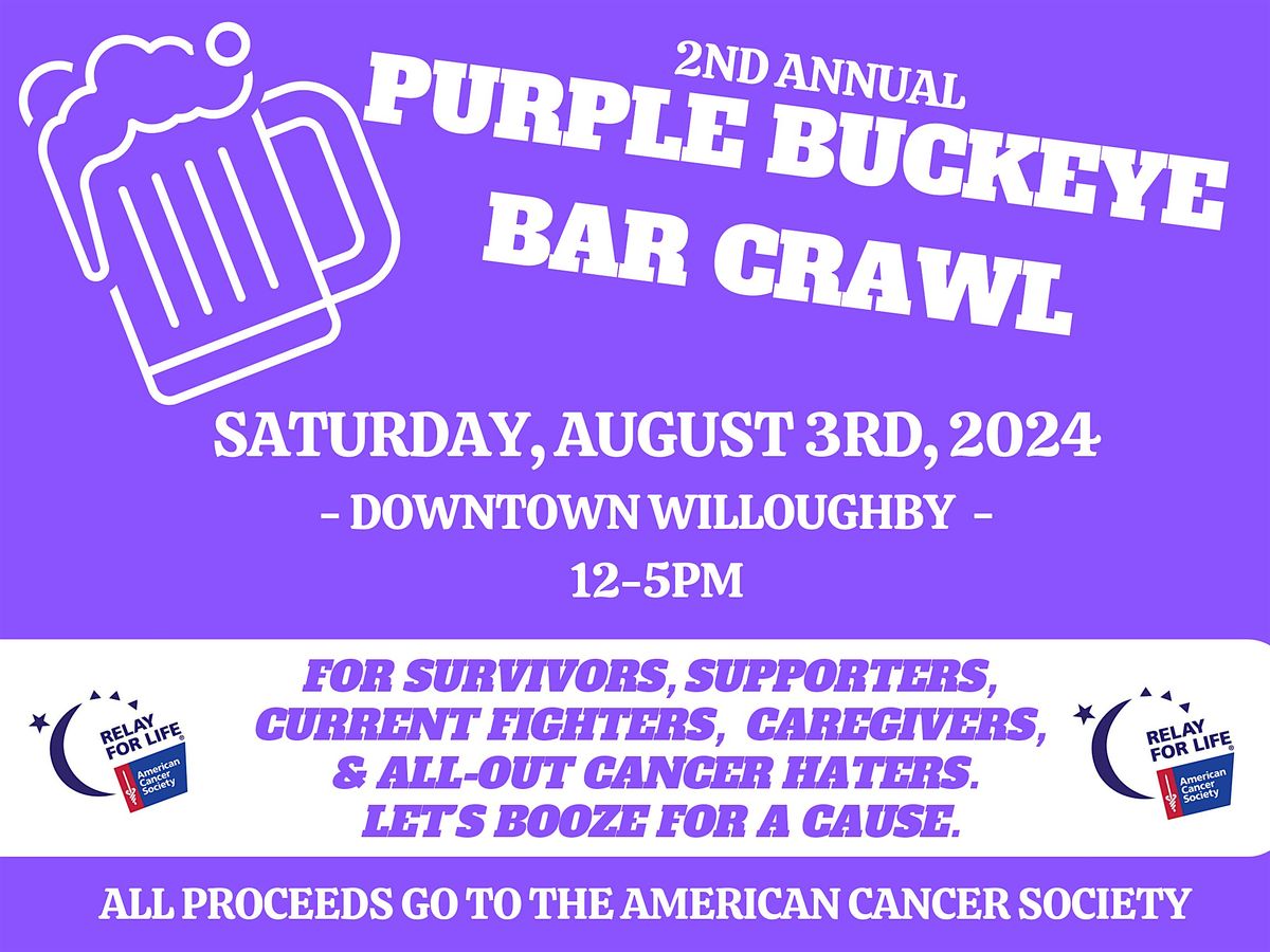 2nd Annual Purple Buckeyes Bar Crawl For The American Cancer Society