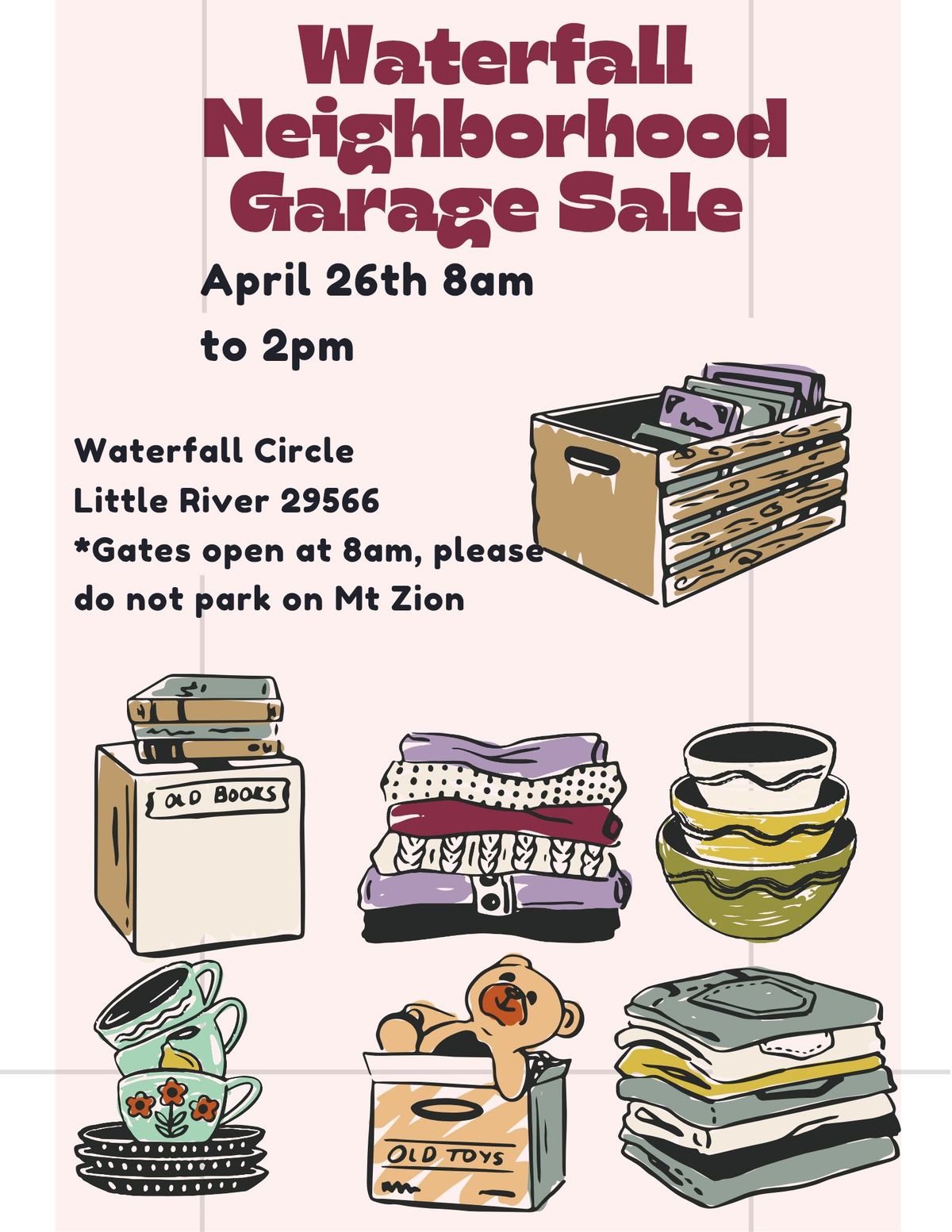 Waterfall Neighborhood Garage Sale 