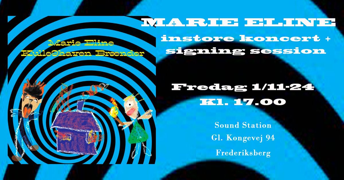 MARIE ELINE instore koncert + signing session @ Sound Station