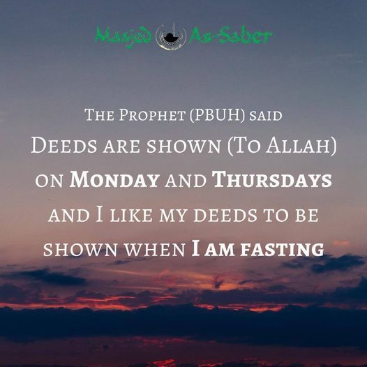 Thursday fasting reminder