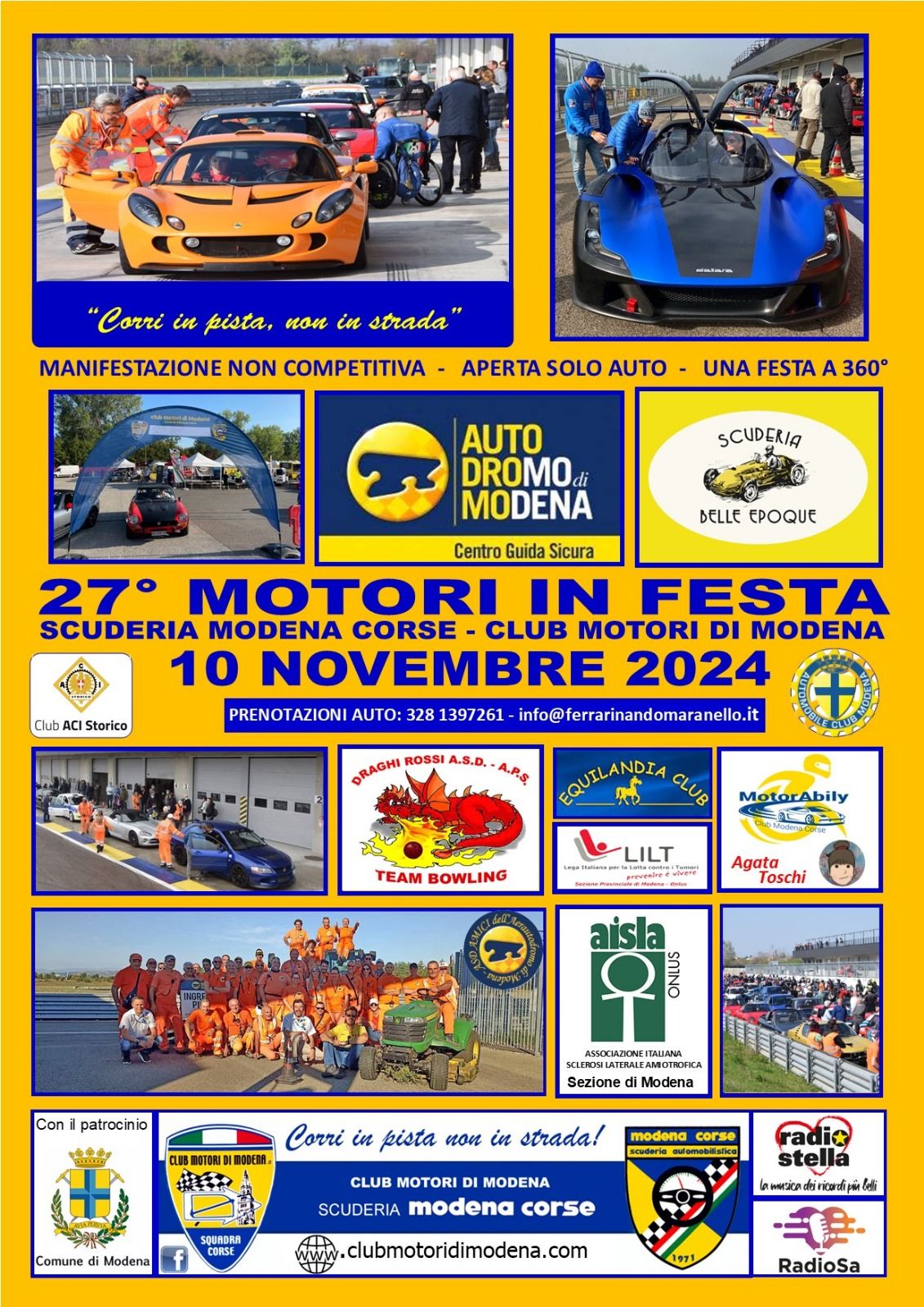 10 novembre, dom - 27\u00b0 Motori in festa