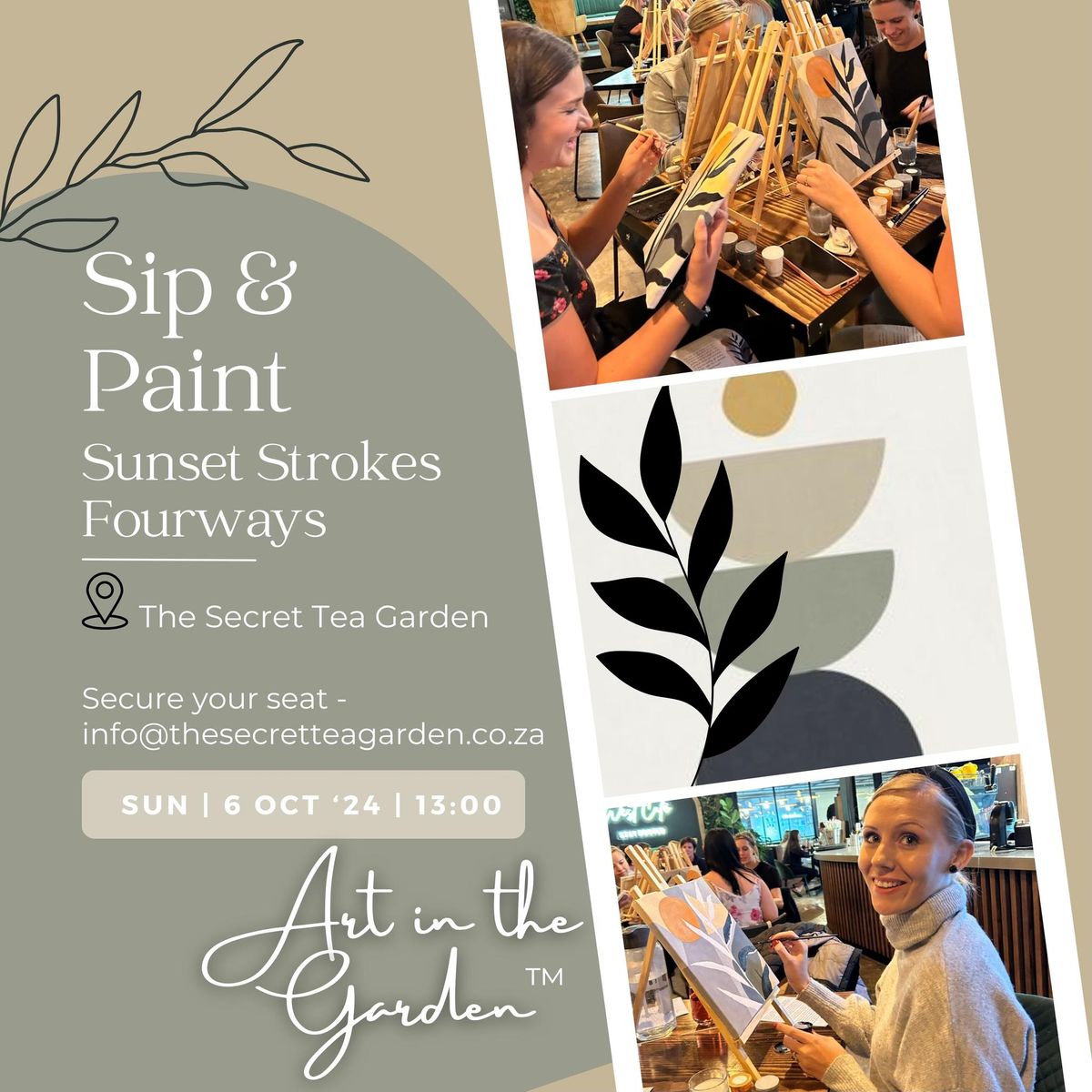 Sip & Paint - Sunset Strokes by Art in the Garden