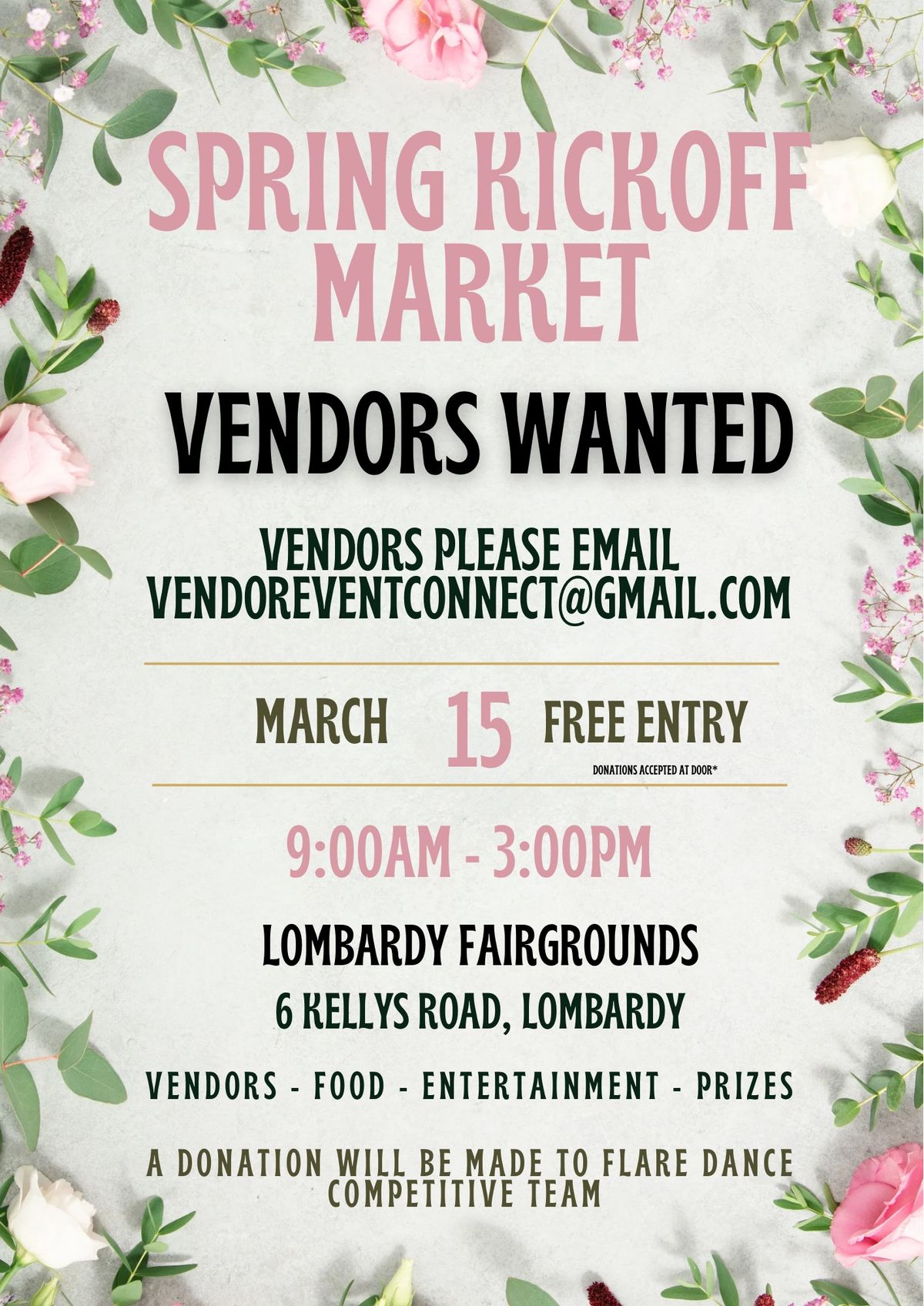 Spring Kickoff Market and Family Fun Day