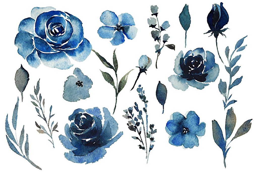 Indigo Watercolor Workshop of Florida Wild Flowers