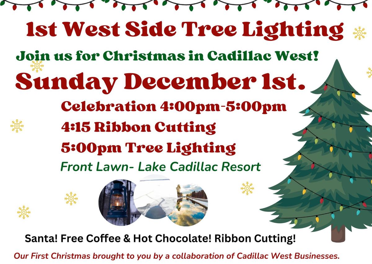 Cadillac West Christmas Tree Lighting